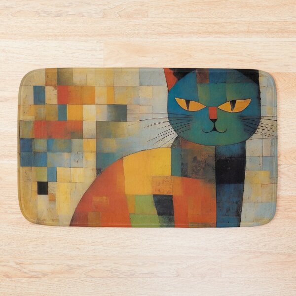 Item preview, Abstract Cat Painting Paul Klee Artistic Influence designed and sold by Tamas Das.