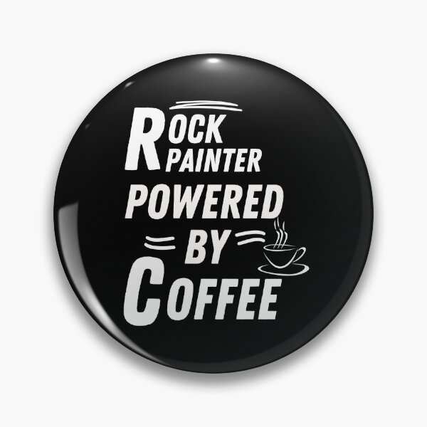 Artikelvorschau, Steinmaler mit Kaffee als Antrieb entworfen und verkauft von annoying-shirts.