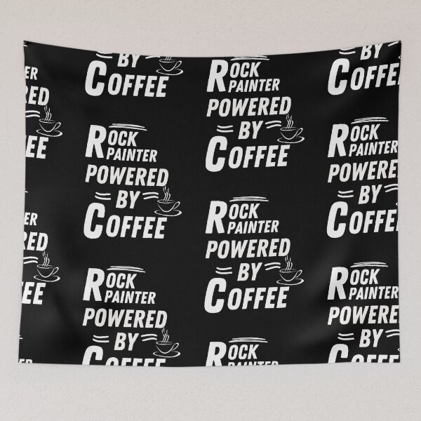 Item preview, Rock painter powered by coffee designed and sold by annoying-shirts.