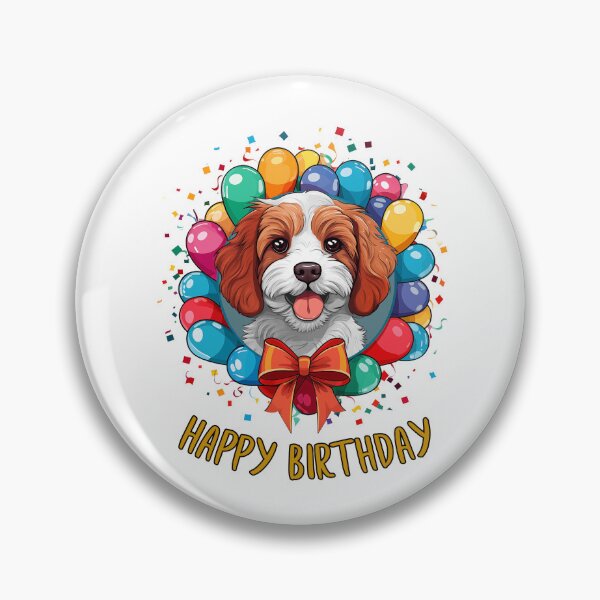 Item preview, Birthday Cavapoo Dog - Blenheim - Happy Birthday! designed and sold by wotsthis.