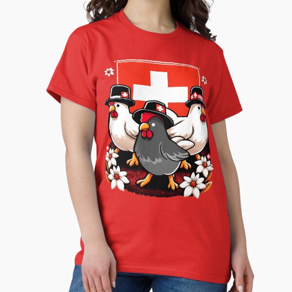 Item preview, Swiss Chicken Parade designed and sold by PixelAdventurer.
