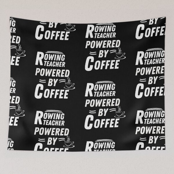 Item preview, Rowing teacher powered by coffee designed and sold by annoying-shirts.