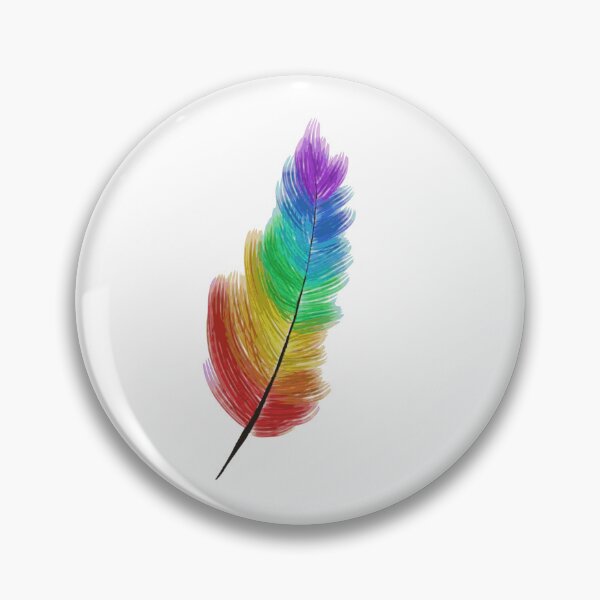 Item preview, Rainbow Pride Feather designed and sold by VioletsforRoses.