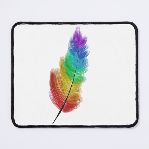 Item preview, Rainbow Pride Feather designed and sold by VioletsforRoses.