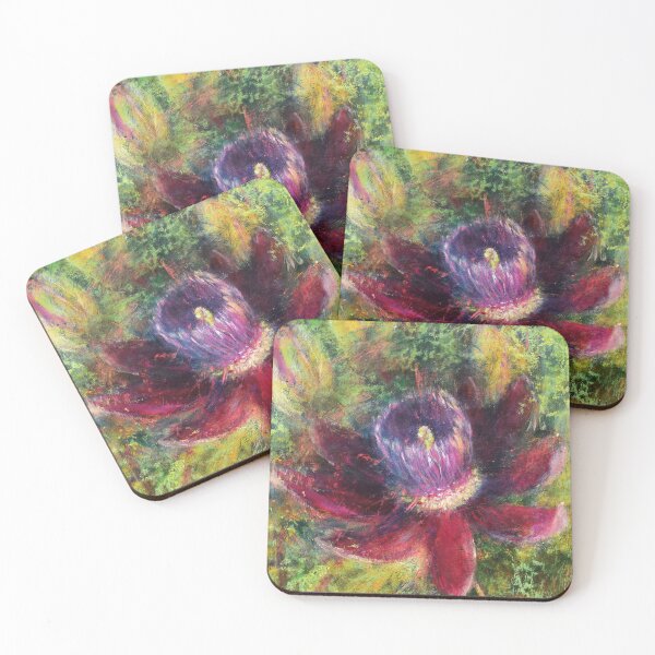 Item preview, Red passiflora designed and sold by Katrin Saag.