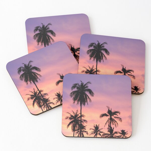 Item preview, Sunset palm trees designed and sold by Ingevantilburg.