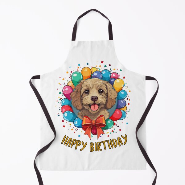 Item preview, Birthday Cavapoo Dog - Gold - Happy Birthday! designed and sold by wotsthis.