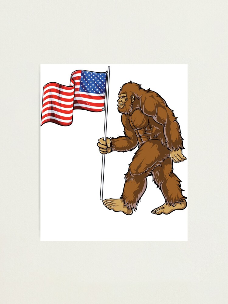 bigfoot flag shirt