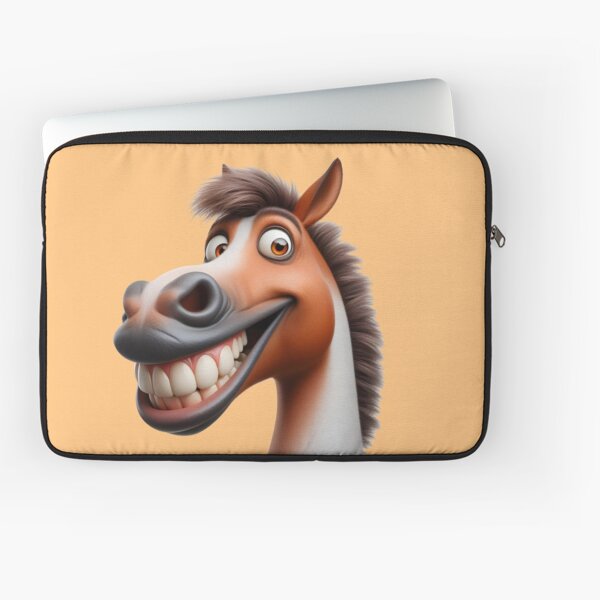 Aperçu de l'œuvre Tête de cheval souriante créée et vendue par manwithcolors.
