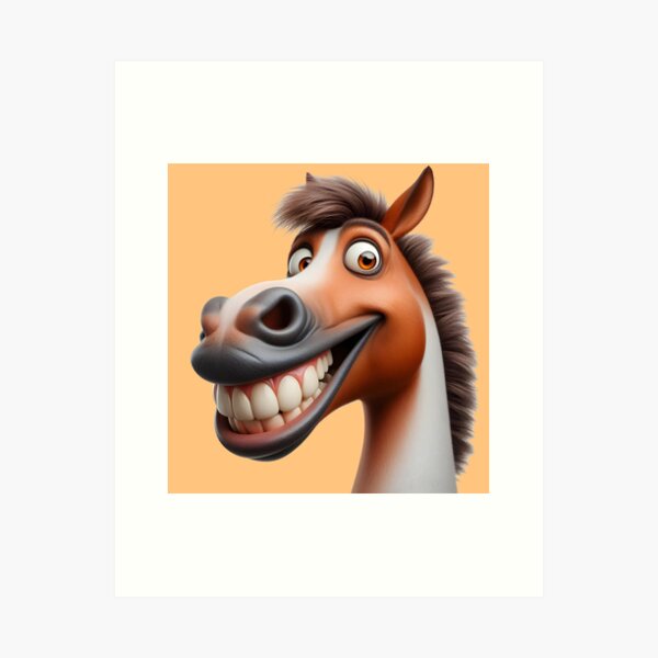 Item preview, Smile horse head designed and sold by manwithcolors.