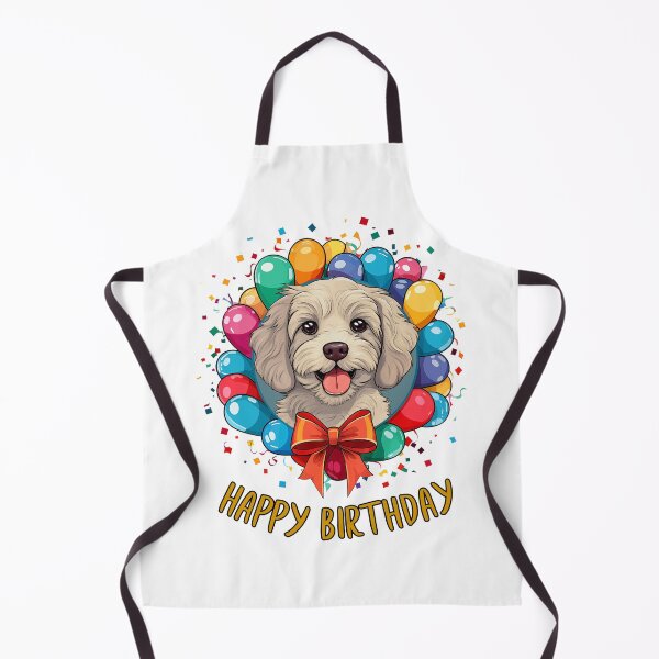 Item preview, Birthday Cavapoo Dog - Cream - Happy Birthday! designed and sold by wotsthis.
