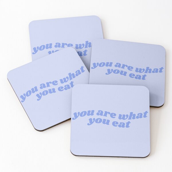 Item preview, You are what you eat - blue quote designed and sold by Cre8iveCat.