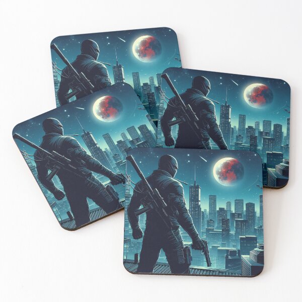 Item preview, Modern Comic Art, Ninja on the Roof 3 designed and sold by Salimgor Hangaround Music.