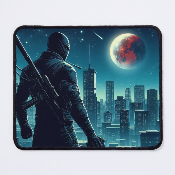 Item preview, Modern Comic Art, Ninja on the Roof 3 designed and sold by Salimgor Hangaround Music.