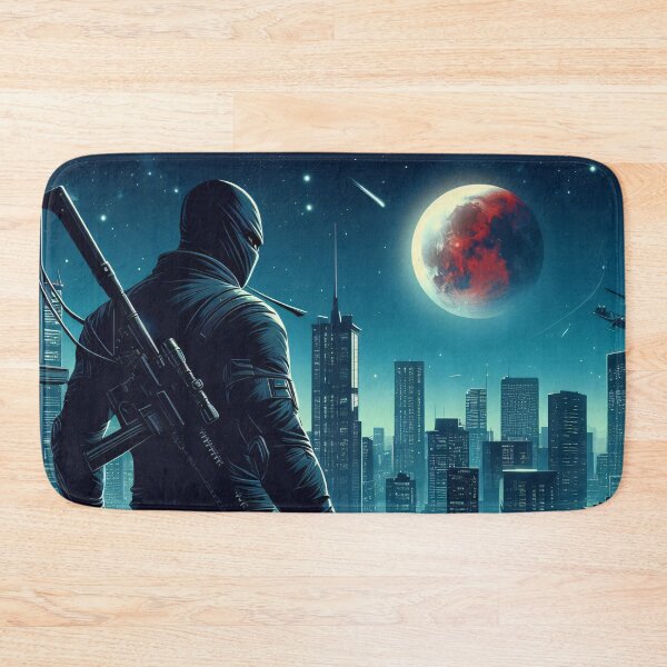 Item preview, Modern Comic Art, Ninja on the Roof 3 designed and sold by Salimgor Hangaround Music.
