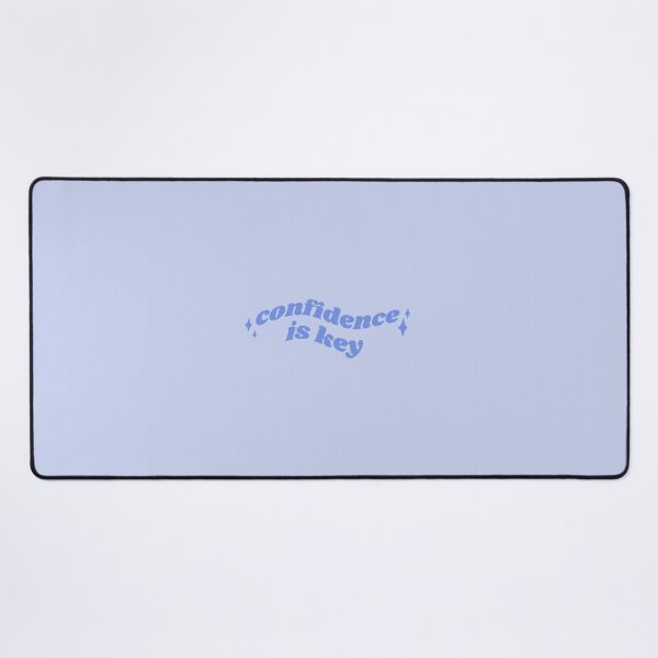 Item preview, Confidence is key - blue quote designed and sold by Cre8iveCat.