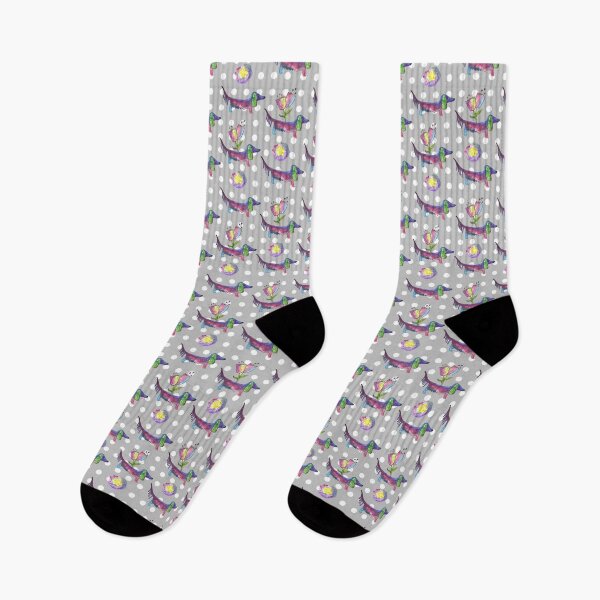 Item preview, doxie with flowers designed and sold by NeonEye-Designs.