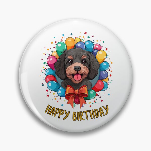 Item preview, Birthday Cavapoo Dog - Phantom - Happy Birthday! designed and sold by wotsthis.