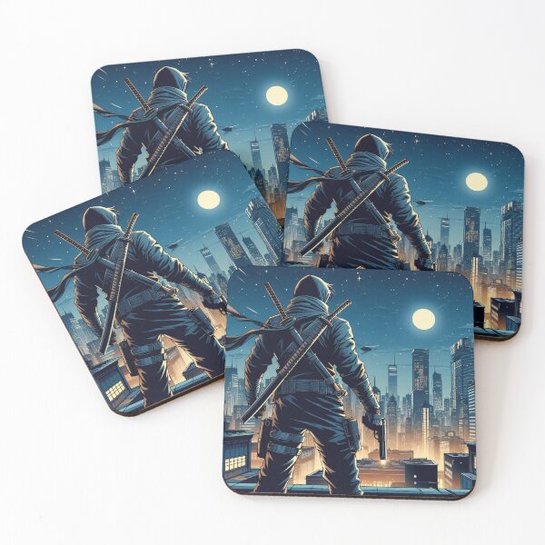 Item preview, Modern Comic Art, Ninja on the Roof 4 designed and sold by Salimgor Hangaround Music.