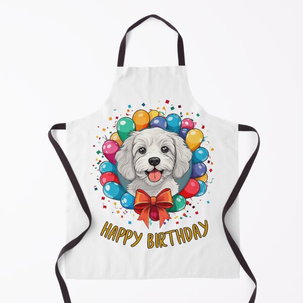 Item preview, Birthday Cavapoo Dog - White - Happy Birthday! designed and sold by wotsthis.