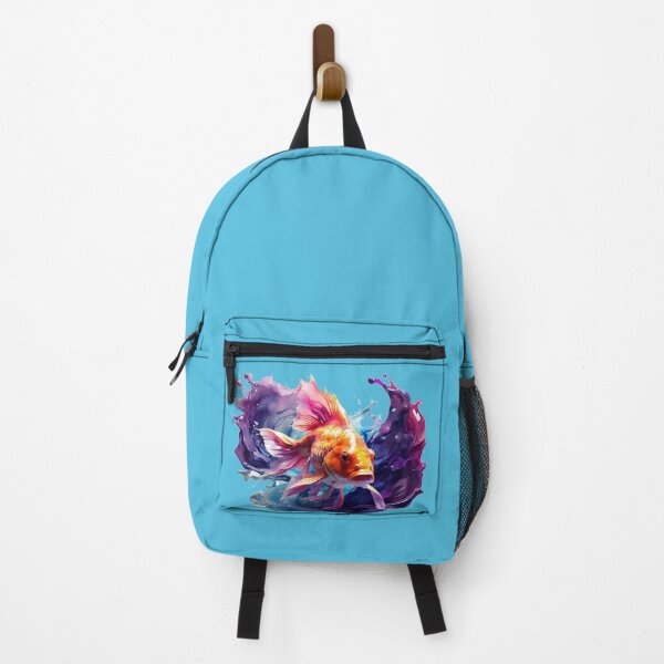 Item preview, Digital watercolor of a fish - blue background designed and sold by Rose Design & Photos.