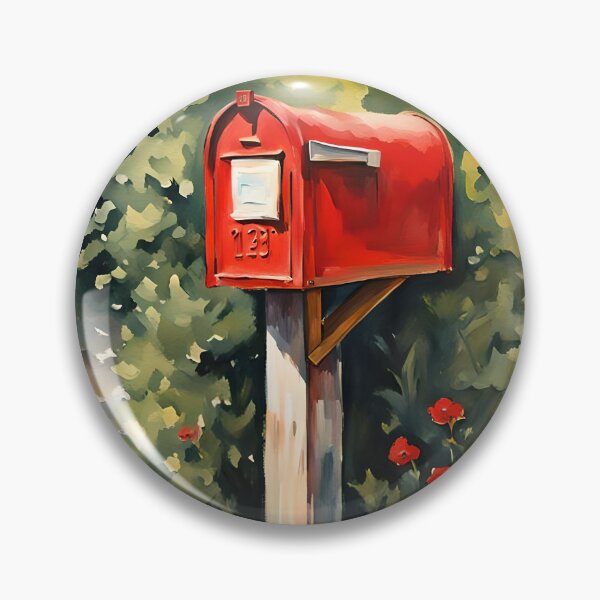 Item preview, Vintage Charm: Colorful Watercolor Mailbox designed and sold by REALDesign-Shop.