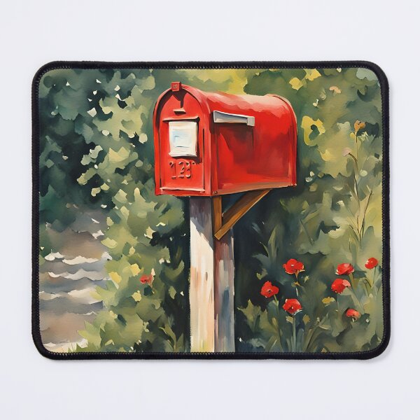 Item preview, Vintage Charm: Colorful Watercolor Mailbox designed and sold by REALDesign-Shop.