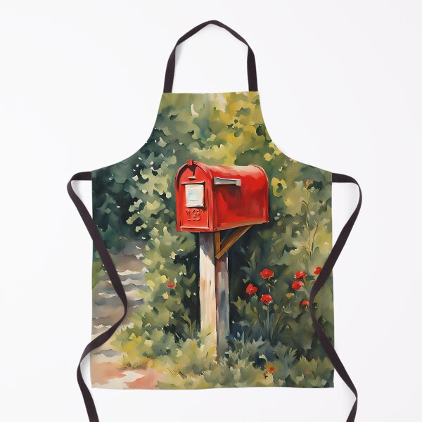 Item preview, Vintage Charm: Colorful Watercolor Mailbox designed and sold by REALDesign-Shop.
