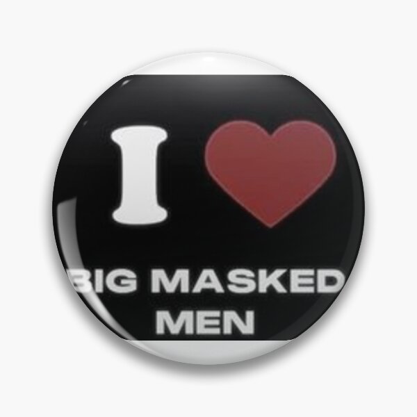 Item preview, I heart big masked men designed and sold by GoblobSociety.