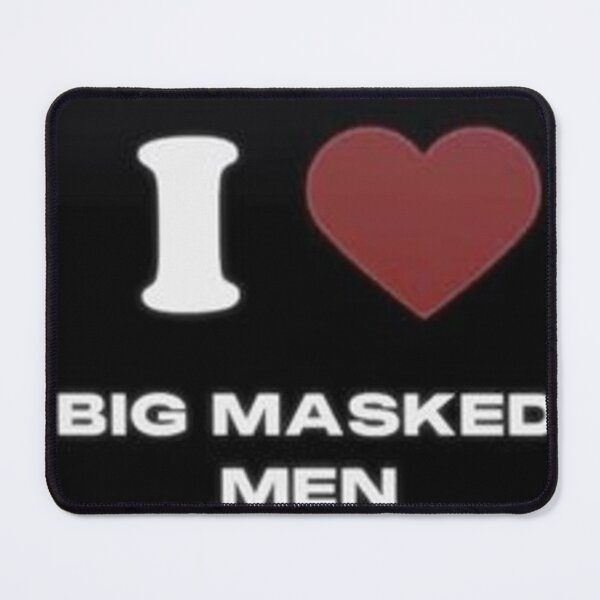 Item preview, I heart big masked men designed and sold by GoblobSociety.
