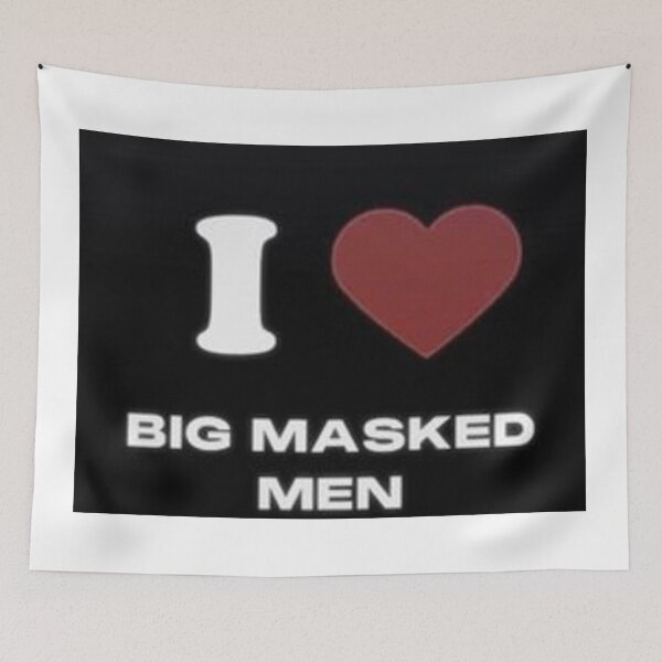 Item preview, I heart big masked men designed and sold by GoblobSociety.