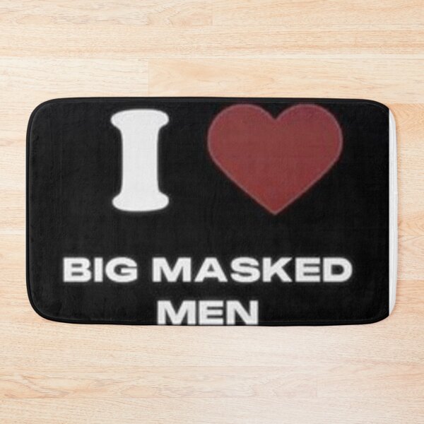 Item preview, I heart big masked men designed and sold by GoblobSociety.