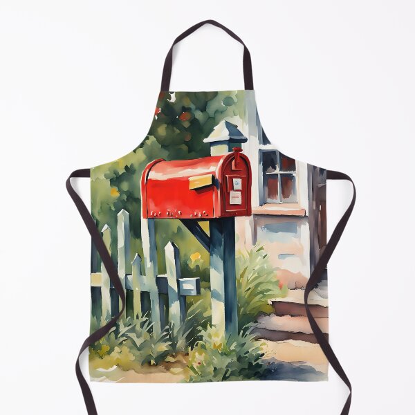 Item preview, Vintage Charm: Colorful Watercolor Mailbox designed and sold by REALDesign-Shop.