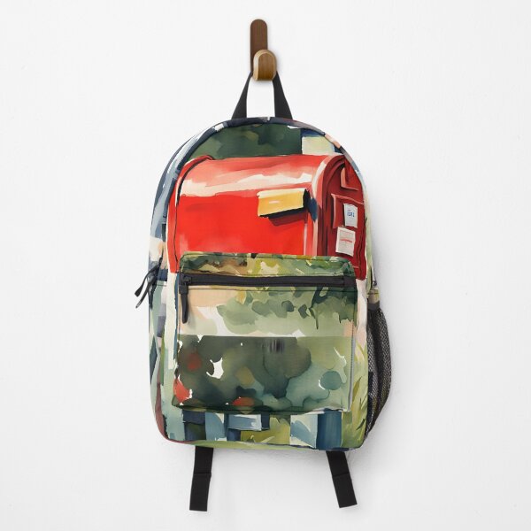 Item preview, Vintage Charm: Colorful Watercolor Mailbox designed and sold by REALDesign-Shop.