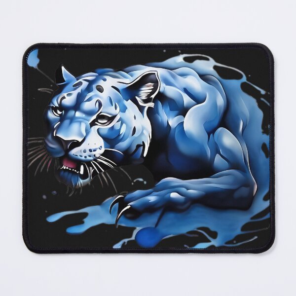 Item preview, Beautiful Blue Jaguar Fantasy Graphic Designed Art designed and sold by FocusedArt.