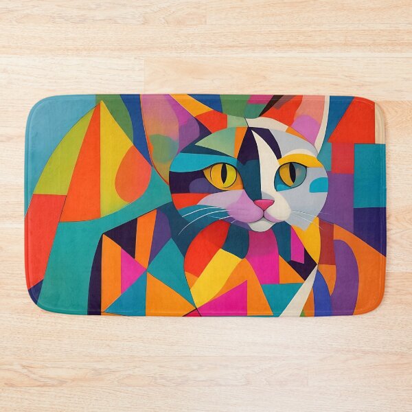 Item preview, Colorful Cat Art Paul Klee Style Creation designed and sold by Tamas Das.