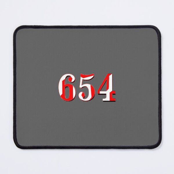 Item preview, number six hundred and fifty-four digit 654 order sequence team member age designed and sold by 4rpixs.