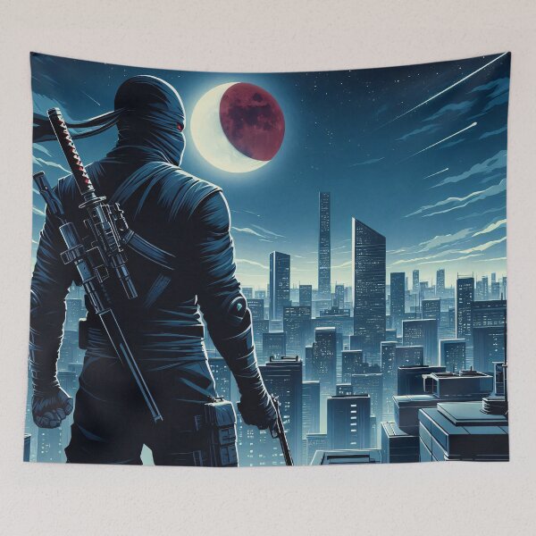 Item preview, Modern Comic Art, Ninja on the Roof 7 designed and sold by Salimgor Hangaround Music.