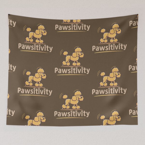 Item preview, Poodle Pawsitivity Happy Poodle for Poodle Enthusiasts designed and sold by KLArtzStore.