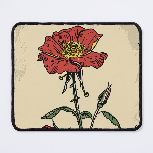 Item preview, Solitary Bloom: Single Red Rose Tarot Art designed and sold by DHarmonyStudio.
