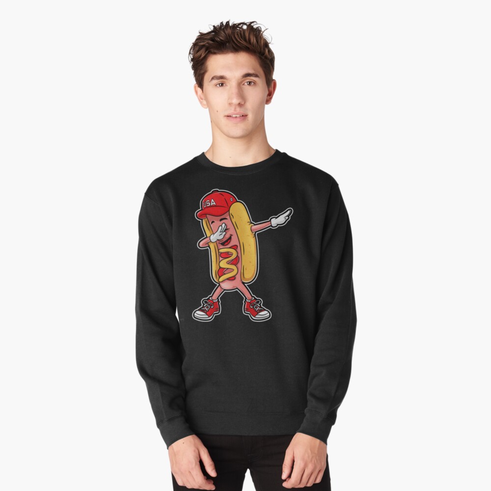 Hotdog Dabbing Funny Hot Dog Kids T-Shirt by EQ Designs - Fine Art America