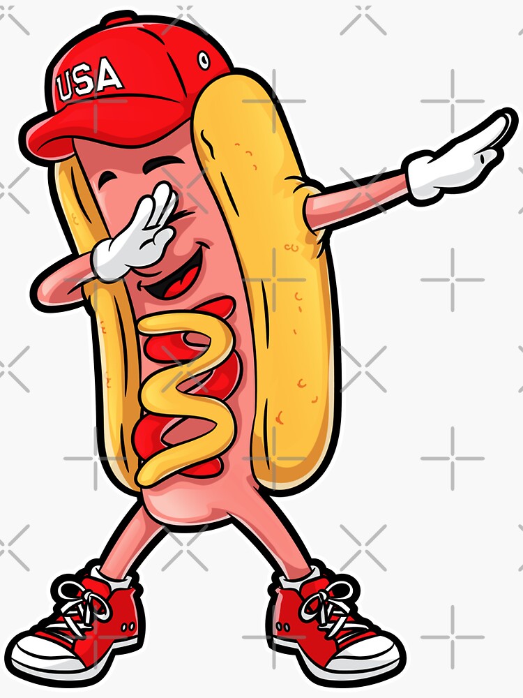 Hot Dog Dabbing T Shirt Funny Meme Hotdog Merica Usa T-Shirt Hot Dog Dabbing T Shirt Funny Meme Hotdog Merica Usa T-Shirt