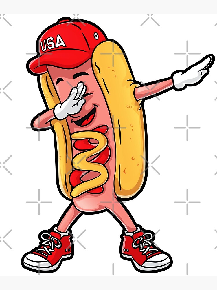 Hot Dog Dabbing T Shirt Funny Meme Hotdog Merica Usa T-Shirt Hot Dog Dabbing T Shirt Funny Meme Hotdog Merica Usa T-Shirt