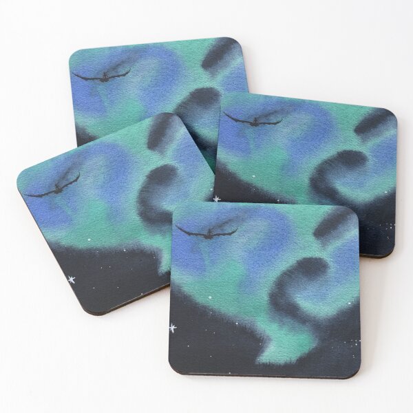 Item preview, Northern Lights in a Starry Sky Featuring Hiccup and Toothless designed and sold by abramichellemorris.