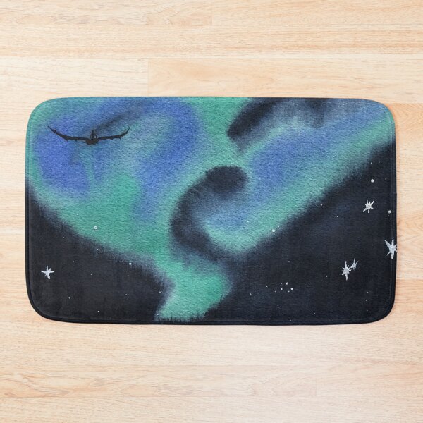 Item preview, Northern Lights in a Starry Sky Featuring Hiccup and Toothless designed and sold by abramichellemorris.