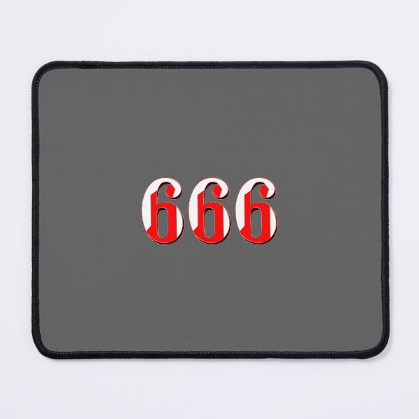 Item preview, number six hundred and sixty-six digit 666 order sequence team member age designed and sold by 4rpixs.