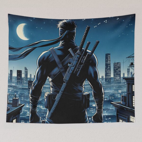 Item preview, Modern Comic Art, Ninja on the Roof 12 designed and sold by Salimgor Hangaround Music.