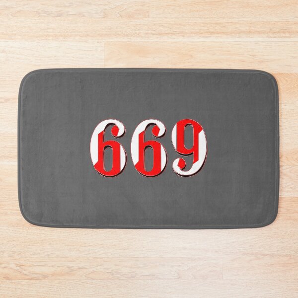 Item preview, number six hundred and sixty-nine digit 669 order sequence team member age designed and sold by 4rpixs.