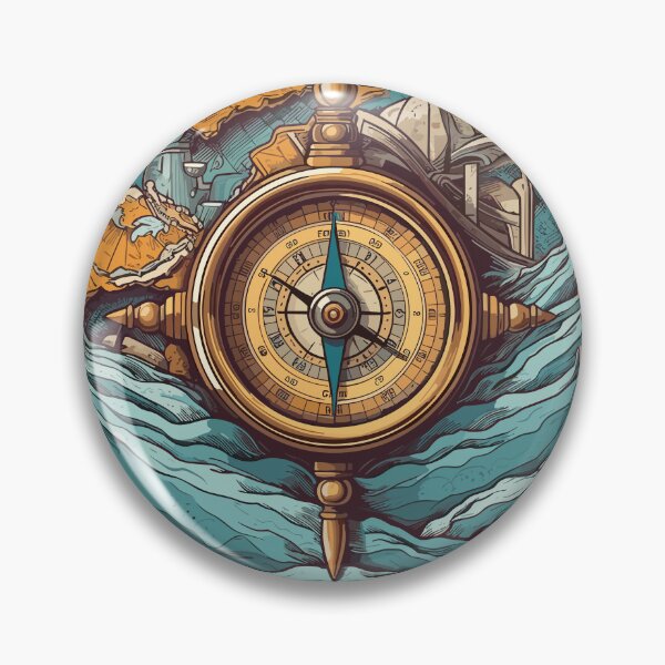 Item preview, Vintage Antique Compass #4 designed and sold by Digital Media Buzz Content.