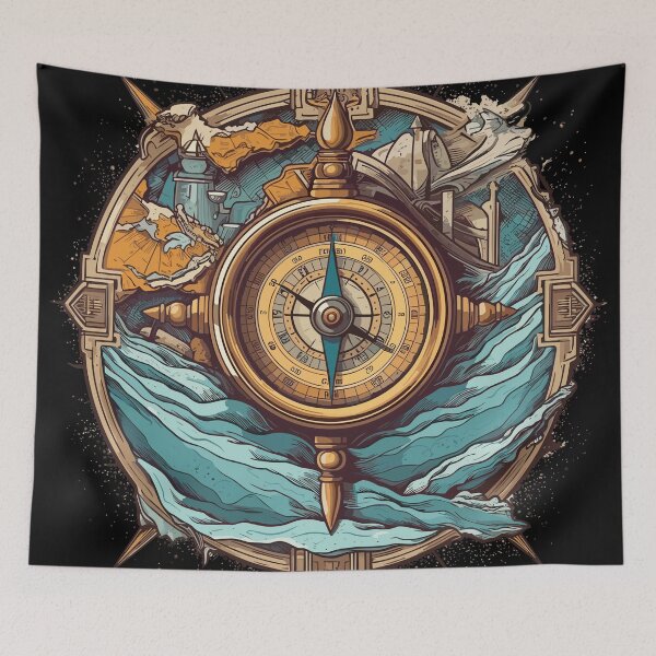 Item preview, Vintage Antique Compass #4 designed and sold by Digital Media Buzz Content.